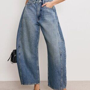 GOOD AMERICAN GOOD EXTREME BARREL JEANS SIZE 4